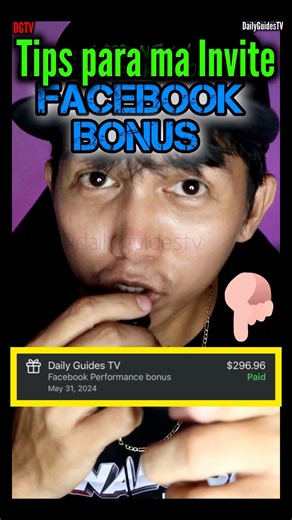 2M views · 29K reactions | Kumita sa Facebook sa pag Post ng Pictures mo Facebook Performance Bonuses #Facebook #bonusMonetization #PerformanceBonuses #EarnWithMETA #DailyguidesTV | Daily Guides TV | Facebook