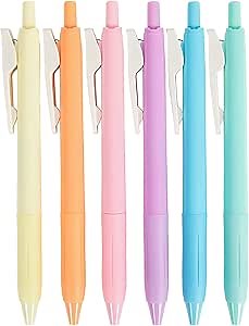 Mr. Pen- Gel Pens, Black, 6 Pack, Gel Ink Pens Medium Point, Quick Dry Pens for Note Taking, Writing Pens, Retractable Gel Pens, Black Ink Pens