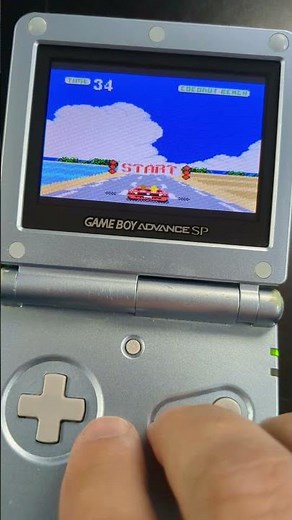 #GameboyColor #Outrun running on cart on real hardware.