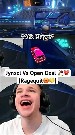 Jynxzi Vs Open Goal 💔🥀💀… #jynxzi #rocketleague #fail #bad #skill #afk #goal #bot