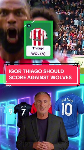 IGOR THIAGO SHOULD SCORE AGAINST WOLVES. #igor #thiago #fpl #brentofrd #wolves