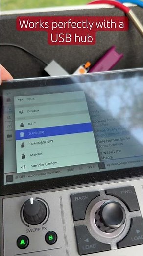 Denon Prime Go + works perfectly with a USB hub