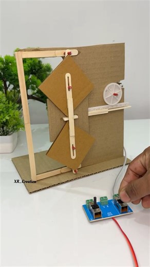 Torggler Door of Three Leaves with Dcmotor #tech #diy #youtubeshorts #project #experiment #motor