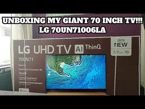 UNBOXING MY NEW 70 INCH LG 4K TV LG 70UN71006LA
