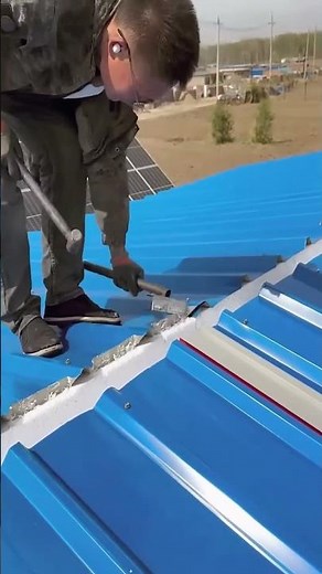 Simple Method to Bend Metal Roofing Edges - Good tools make work easy