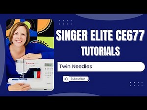 Singer Elite CE677 How to Sew with a Twin Needle (or Double Needle)