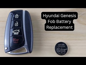 How To Replace or Change Hyundai Genesis Remote Key Fob Battery 2014 - 2016
