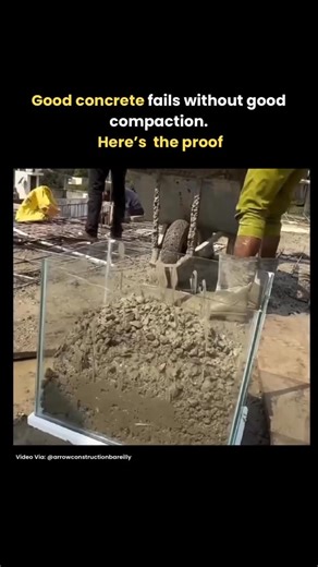 Civil Concepts | Everything Construction 🚧 on Instagram: "Most freshers think good concrete mix = good strength. But the truth is… poor compaction destroys more RCC than poor concrete. This video shows exactly how a vibrator changes the concrete from weak → dense → durable. If you’re entering the field, mastering these basics is what separates a good engineer from a site liability. Want to learn ALL practical on-site methods like this? From concrete to reinforcement to shuttering to draw