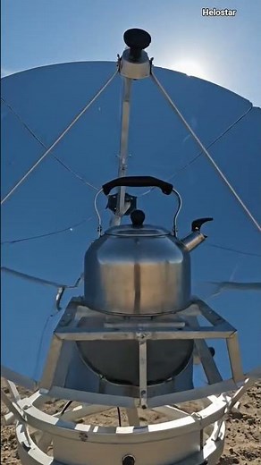 Parabolic Solar Cooker ☀️ make your food with ☀️ #technologia😄