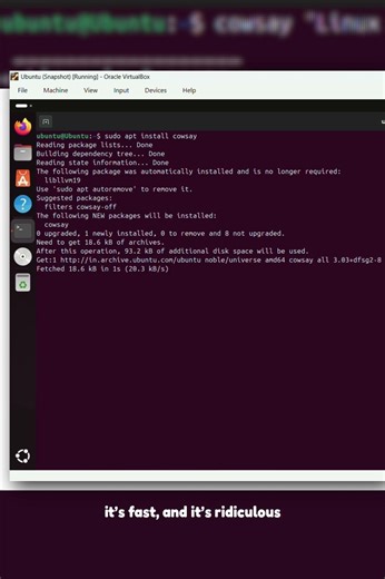 🐧 Linux Command of the Day: Cowsay #shorts