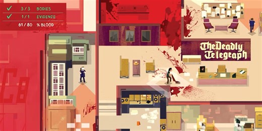 Serial Cleaner tasks you with cleaning up crime scenes while under the influence of a moustache