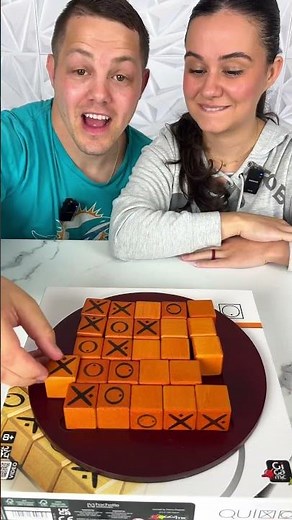 Quixo Wooden X and O Board Game Battle ! #Quixo #Boardgames #Games #Couple #Shorts