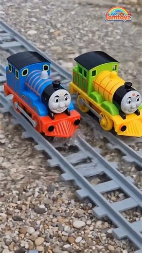 Toy Train Running on Water Track! 🚂💦 #iamtoyz