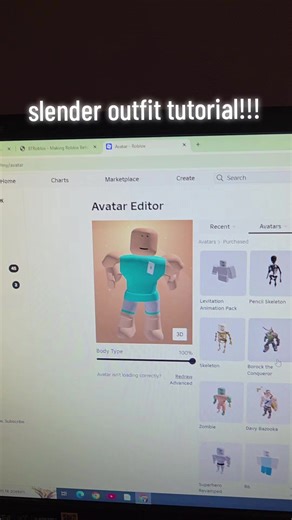 slender outfit tutorial