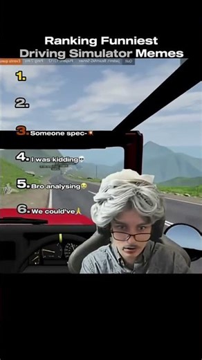 Ranking Funniest Driving Simulator Memes😂 #shorts #viral #trending