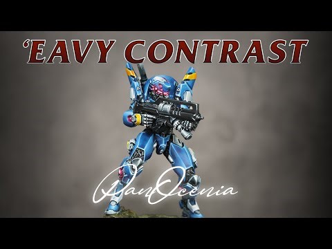 The BEST Blue Contrast I accidentally found - PanOceania 'Eavy Contrast ‪@CorvusBelliOfficial‬