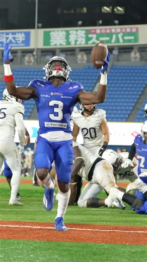 接戦を制するタッチダウン🏈 #アメフト