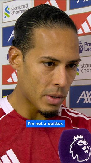 Liverpool captain Virgil van Dijk is hurting after his side’s sixth Premier League loss this season 😔 ‘We are in a very difficult moment, but I’m not a quitter’ 😤 ↳ Premier League. Live & On Demand with 4K on Football’s New Home, Stan Sport. Stream now. #StanSportAU #PremierLeague | Stan Sport Football