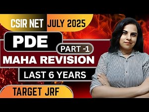 PDE Last 6 Years |🔥 Maha Revision |🔴 Part 01 | CSIE NET June 2025 | 🎯Mission JRF | ⚠️ Don't Miss
