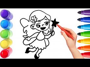 How To Draw cute cartoon Drawing, Painting & Coloring For Kids and Toddlers_ Child Art 🐋🌈🎨