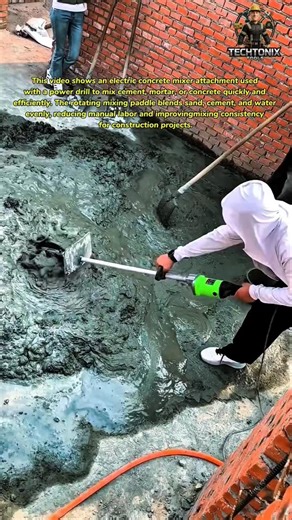 Powerful Electric Concrete Mixer Tool – Fast Cement Mixing Technology