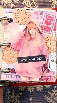 【ASMR】コラージュVol.109｜are you OK?｜ relaxing sounds of collage #shorts #papertherapy #journal