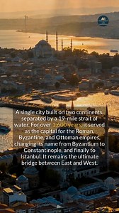 Istanbul is the only mega-city on Earth that stands on two continents at once. #history #didyouknow #istanbul | Archaeology and Lost Civilizations