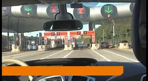 Passage en voie télépéage classique