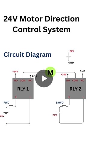 24V Motor Direction Control System with 2-Relay Interlock Circuit | Yasath Deshapriya posted on the topic | LinkedIn