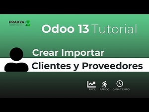 【Tutorial Odoo 13】 Como crear importar clientes y proveedores?