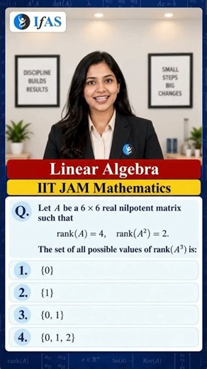 🔥 Can You Solve This Rank of Matrix Question? | Linear Algebra | IIT JAM Mathematics 2027 | IFAS
