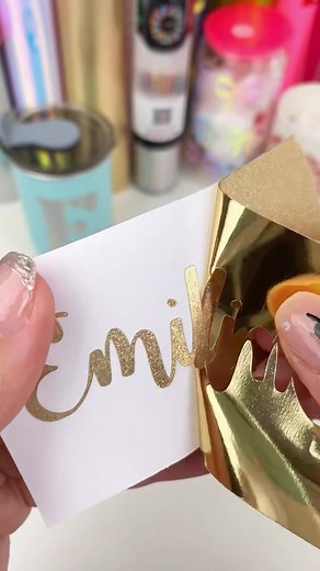 186K views · 3.3K reactions | Burst Glitter Champagne Gold Vinyl  #teckwrapcraft #teckwrapvinyl #glittervinyl #glitter #vinylstickers #namestickers #diycrafts #diyhomedecor #craftvinyl | TeckWrap Craft | Facebook