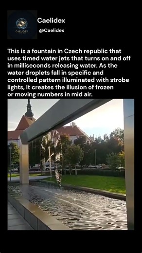 A Fountain Displays Time Using Precisely Timed Droplets