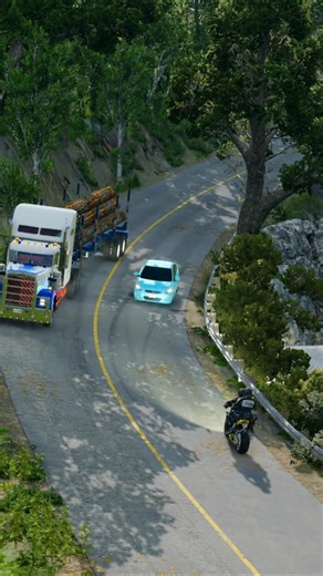 Realistic Highway Car Crashes #318