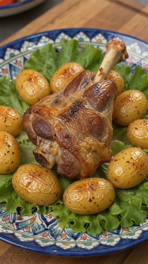 🔥 Slow-Cooked Lamb Leg 🍖🤤 | Mazedaar Roasted Gosht!