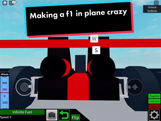 Making a formula 1 in plane crazy #roblox #pikajr #planecrazy
