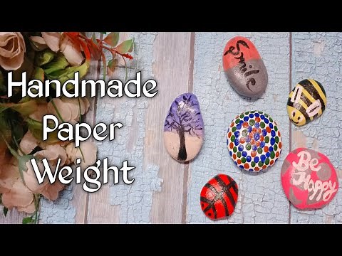 How to Make Paper Weight at Home/ Paperweight with stone/Handmade Paperweight/Quick Craft at Home
