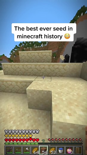 This seed is Beautiful#minecraft #minecraftseeds #minecraftbedrock #minecraftraremoments #fypシ