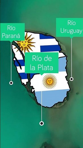 La ÚNICA frontera terrestre entre URUGUAY 🇺🇾 y Argentina 🇦🇷 - El Mapa de Sebas #shorts