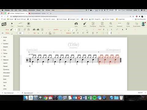 Creating a Basic Drum Beat with Noteflight