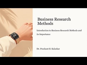 Introduction to Business Research Methods