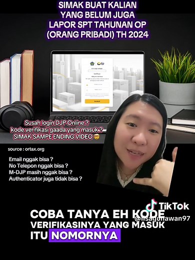 Tips buat kalian yang masih belum bisa login DJP Online karena terhambat kode verifikasi yang nggak kunjung masuk 🙌🏻 (nggak semua error kaya gini, kebetulan di bbrpa WP tertentu sudah ke 4 opsi masih aja kode nya nggak masuk 🤧) #coretax #djponline #djp #ortax #peraturanpajak #konsultanpajak #taxconsultant #konsultanpajaksurabaya #jakarta #coretaxsystem #fyppppppppppppppppppppppp #fyp #laporspt #sptpribadi #spttahunan #corporatelife #edukasitiktok #edukasipajak #pajak #pajakindonesia #tax #tax