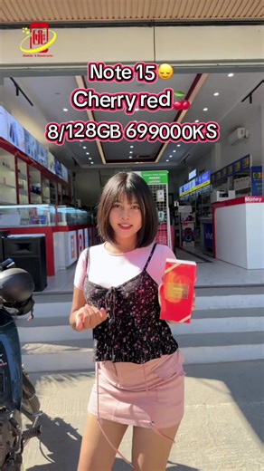 Cherry Red Note 15 Mobile Review in Mandalay