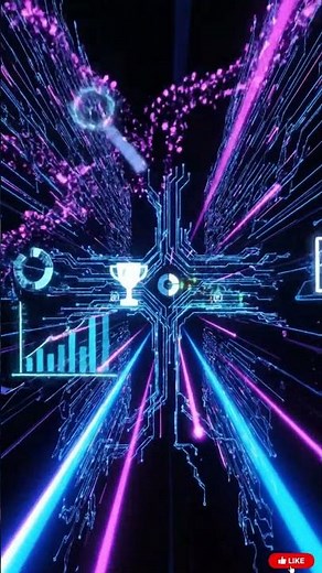 Vertical Circuit Board Loop | Stunning High-Tech Data Flow | 8K Motion Graphic
