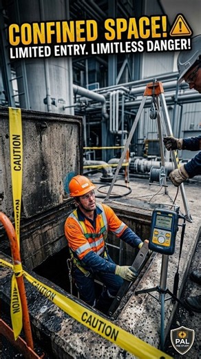 🚨 WHAT IS A CONFINED SPACE? | 20-Second HSE Safety Lesson 🦺 #hse #safety #shortvideo