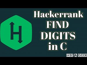 Find digits hackerrank solution in c @BE A GEEK | Hindi |