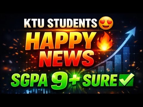 HAPPY NEWS✅🔥 KTU STUDENTS EXAM NEWS | KTU S2 SEMESTER EXAM NOTES | KTU STUDY MATERIALS | KTU BTECH