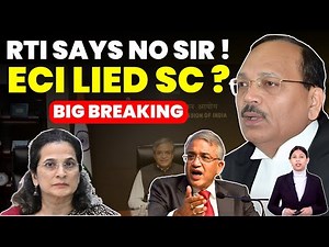 NO SIR BY ECI- RTI REPLY SHOCKING- ECI LIED TO SC #supremecourtofindia #electioncommission