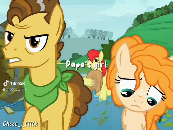 Papa's girl. #PEARBUTTER and #GRANDPEAR #mlp #trend #mylittlepony #edit #mamasboy #papasgirl #✦