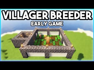 Minecraft QUICK & EASY Villager Breeder | Early Game | 1.19+